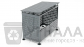 Перфорированная КП ТБО 4 метра с низкими воротами